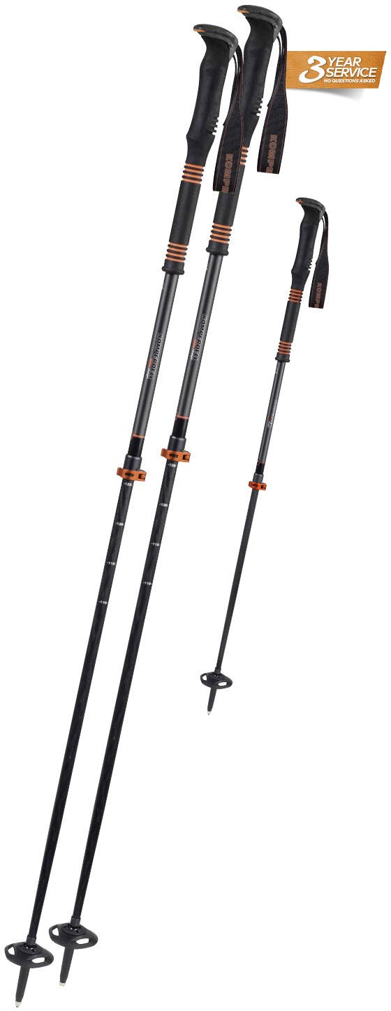 Komperdell Carbon C2 Ultralight Orange | Ski og utstyr