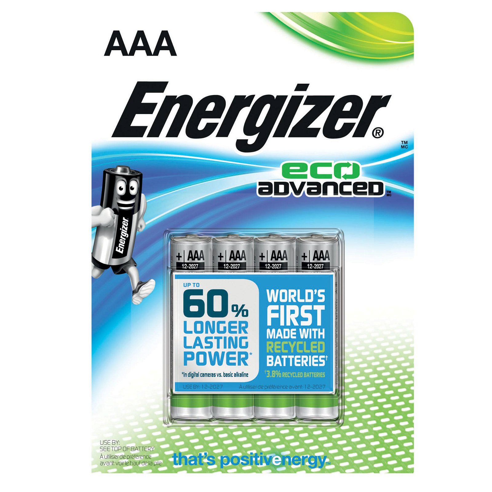 Energizer Eco Advanced Batteri AAA 4pk