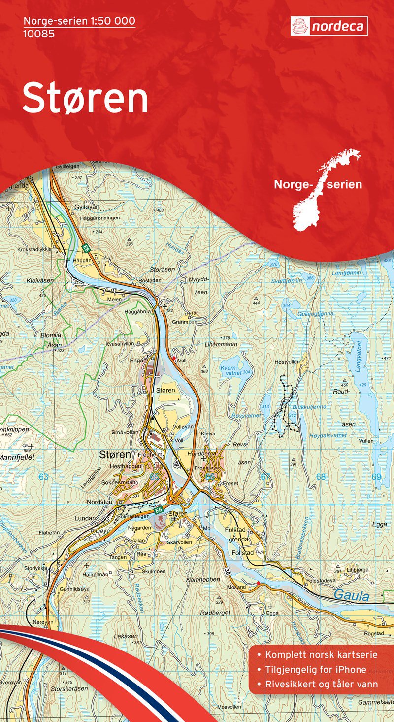 Bilde av Kart Norge-serien 1:50 000kartblad 10085