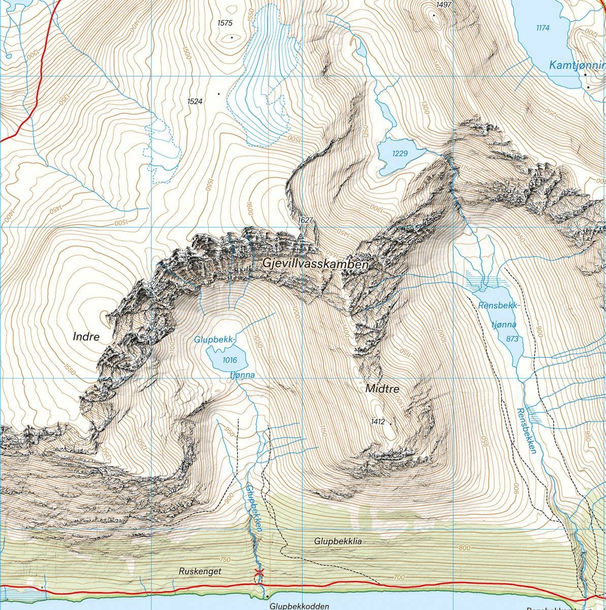 Calazo Høyfjellskart Trollheimen