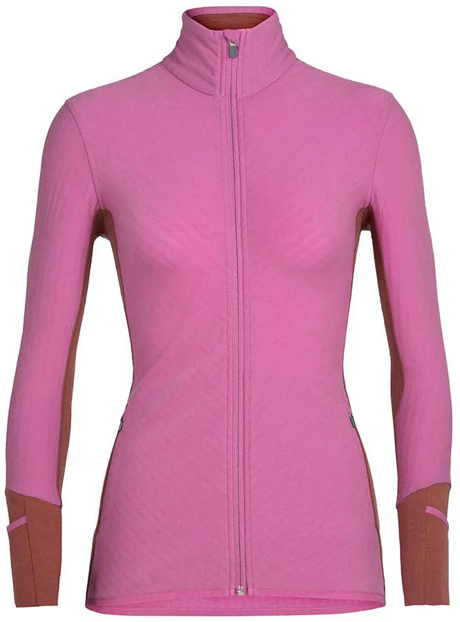 Icebreaker Descender LS Zip W's cosmic/grape M