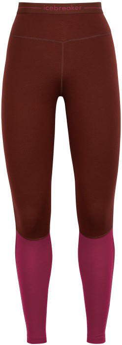 Icebreaker ZoneKnit 260 Leggings  W's espresso/cherry/cb XS