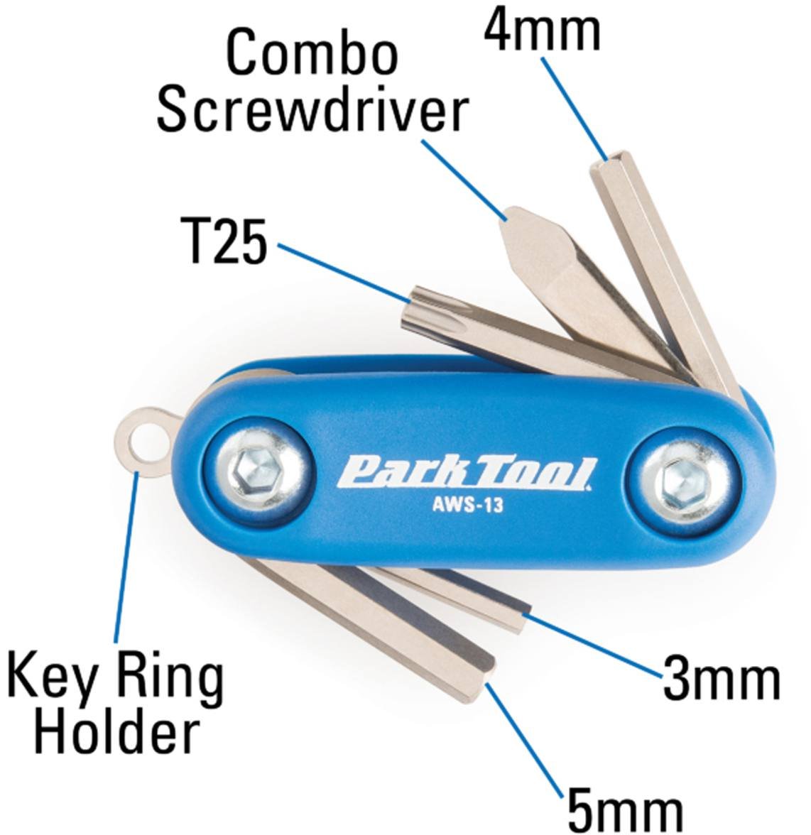 Park Tool Micro Fold-Up Hex Wrench Set