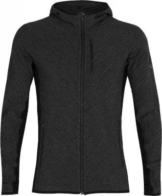 Icebreaker Descender LS Zip Hood M's jet heather L