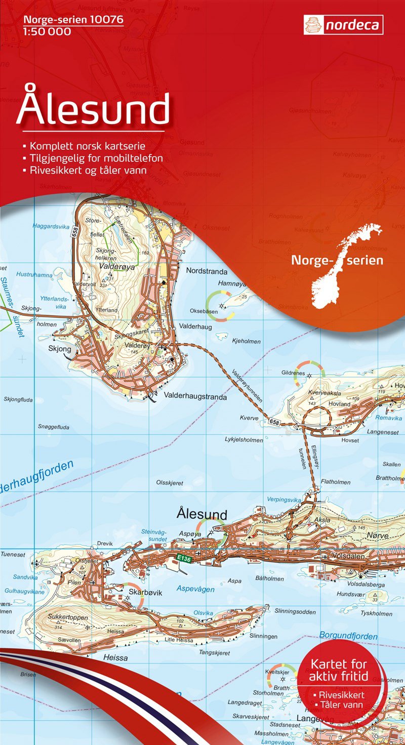 Bilde av Kart Norge-serien 1:50 000kartblad 10076