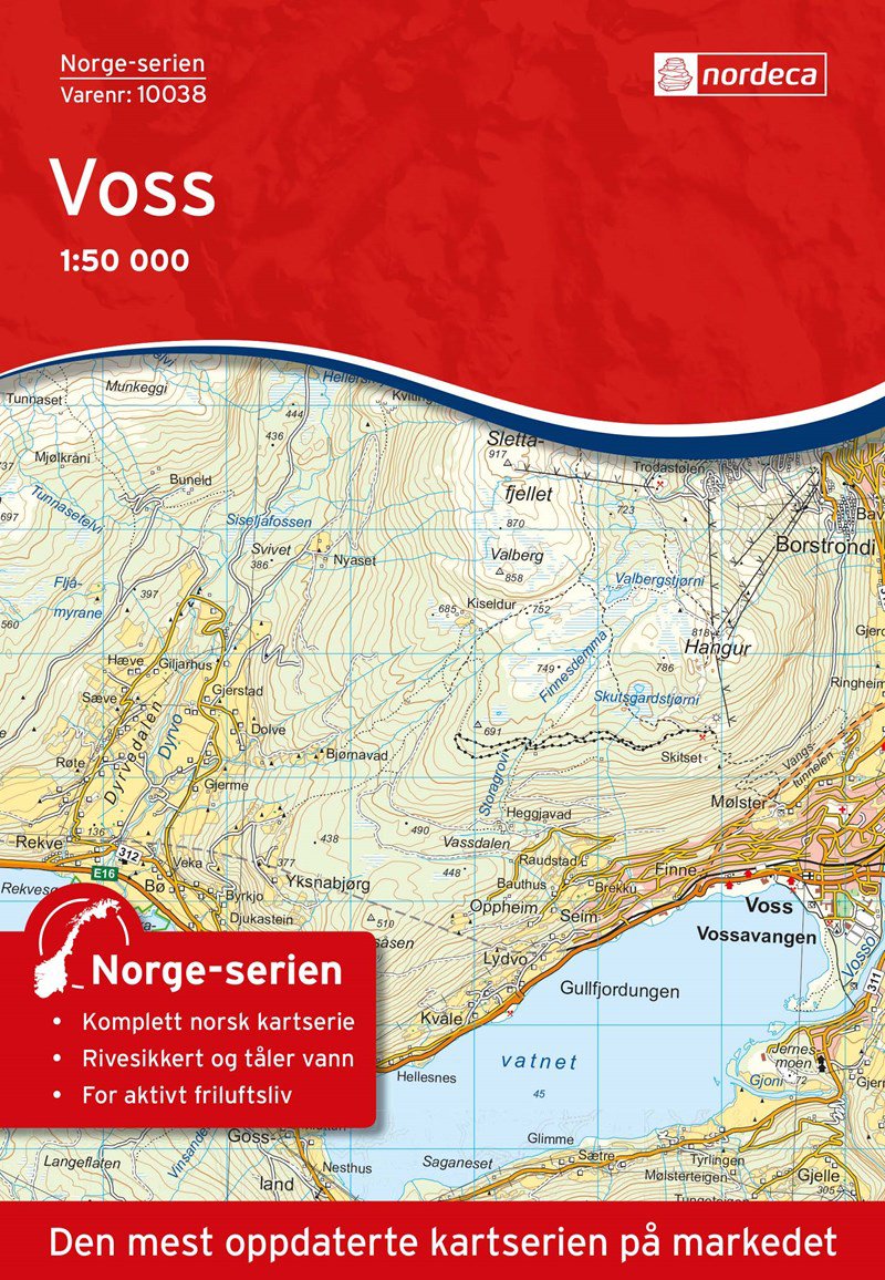 Bilde av Kart Norge-serien 1:50 000kartblad 10038
