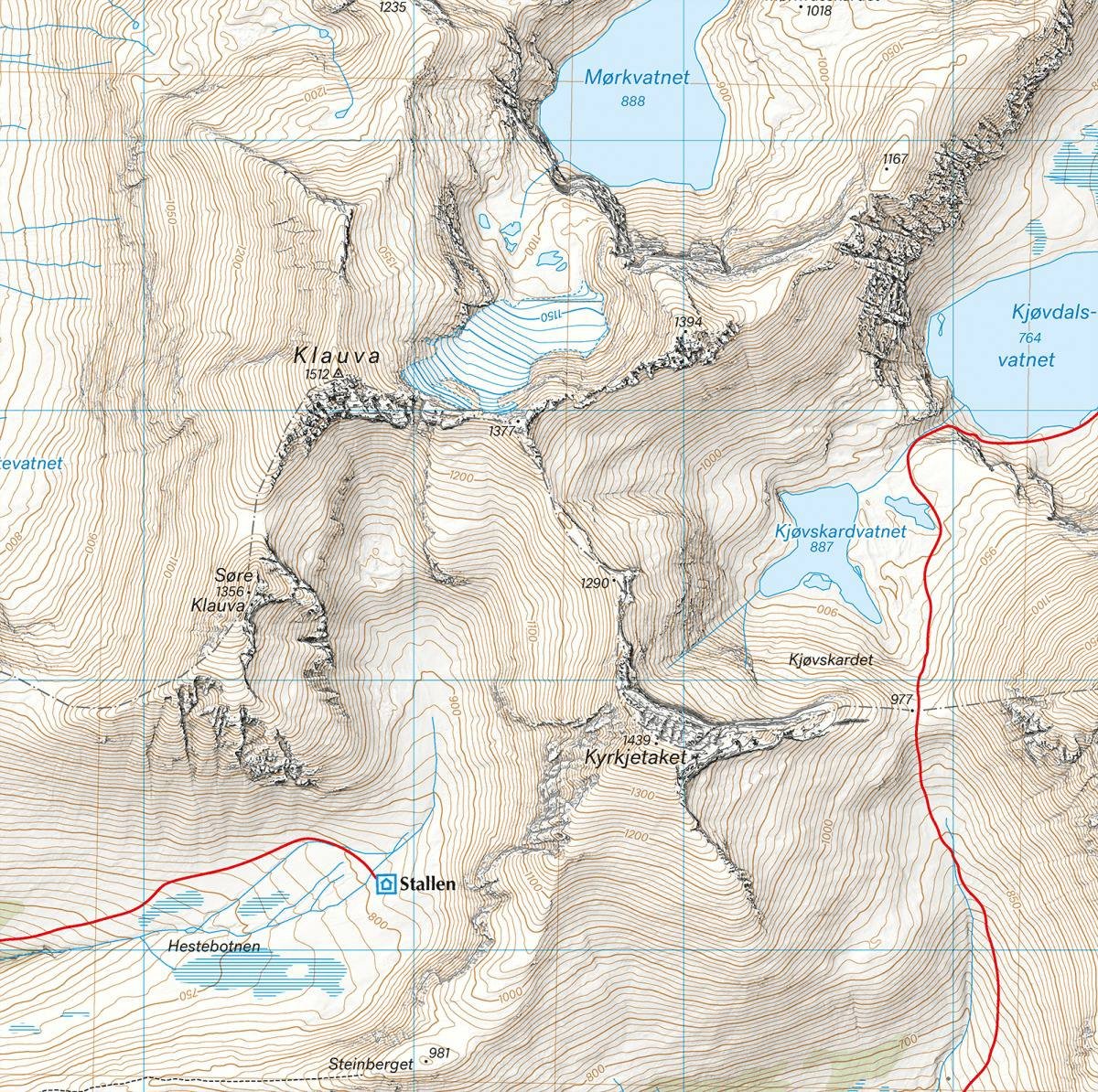 Calazo Høyfjellskart Romsdalen