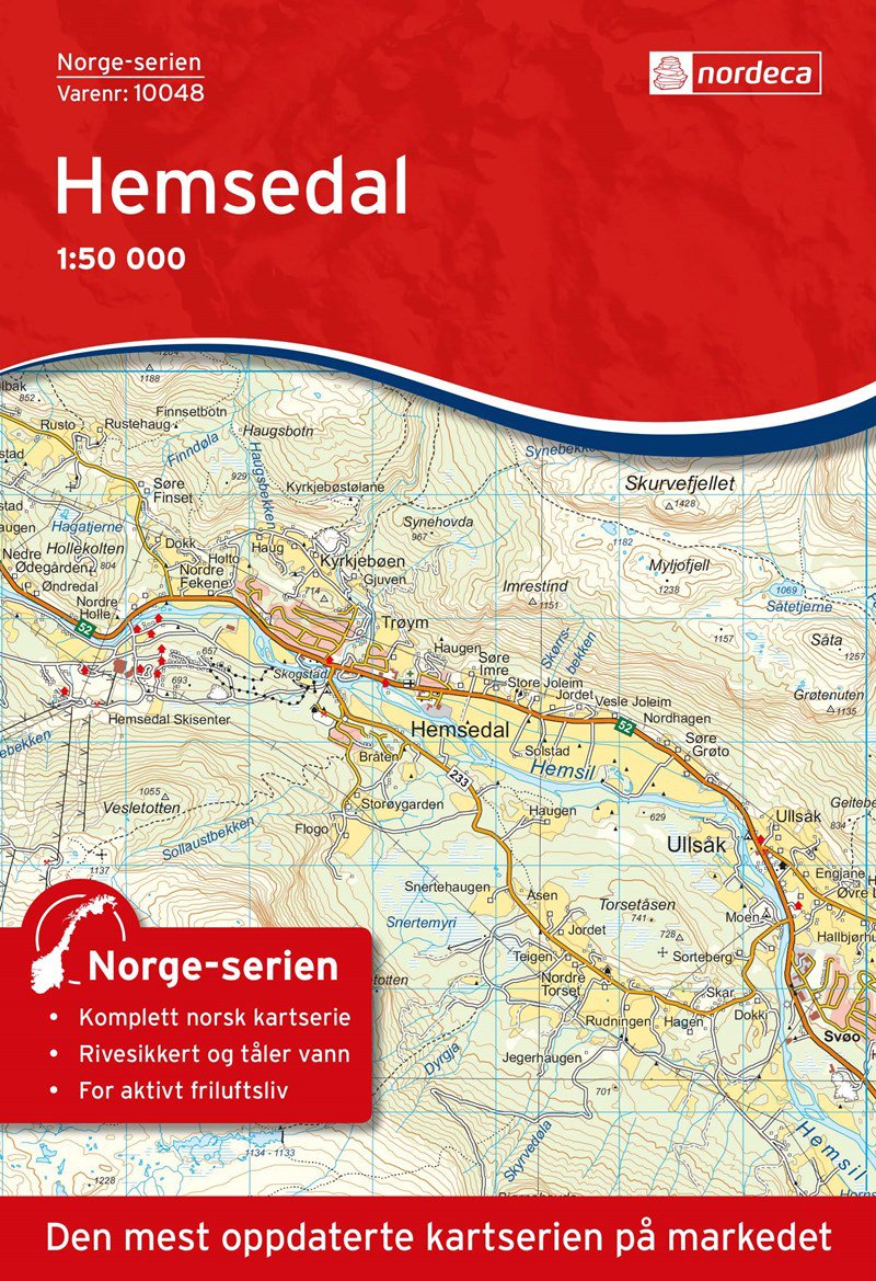 Bilde av Kart Norge-serien 1:50 000kartblad 10048
