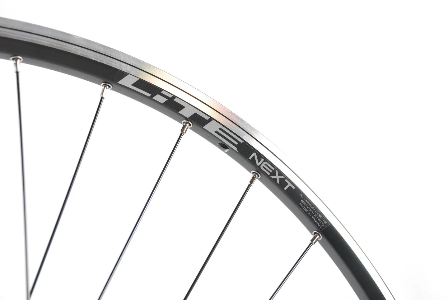 Linus LITE V-br/CL 28"/622 Forhjul Sort NEXT felg, 5x100mm, Stikkakse