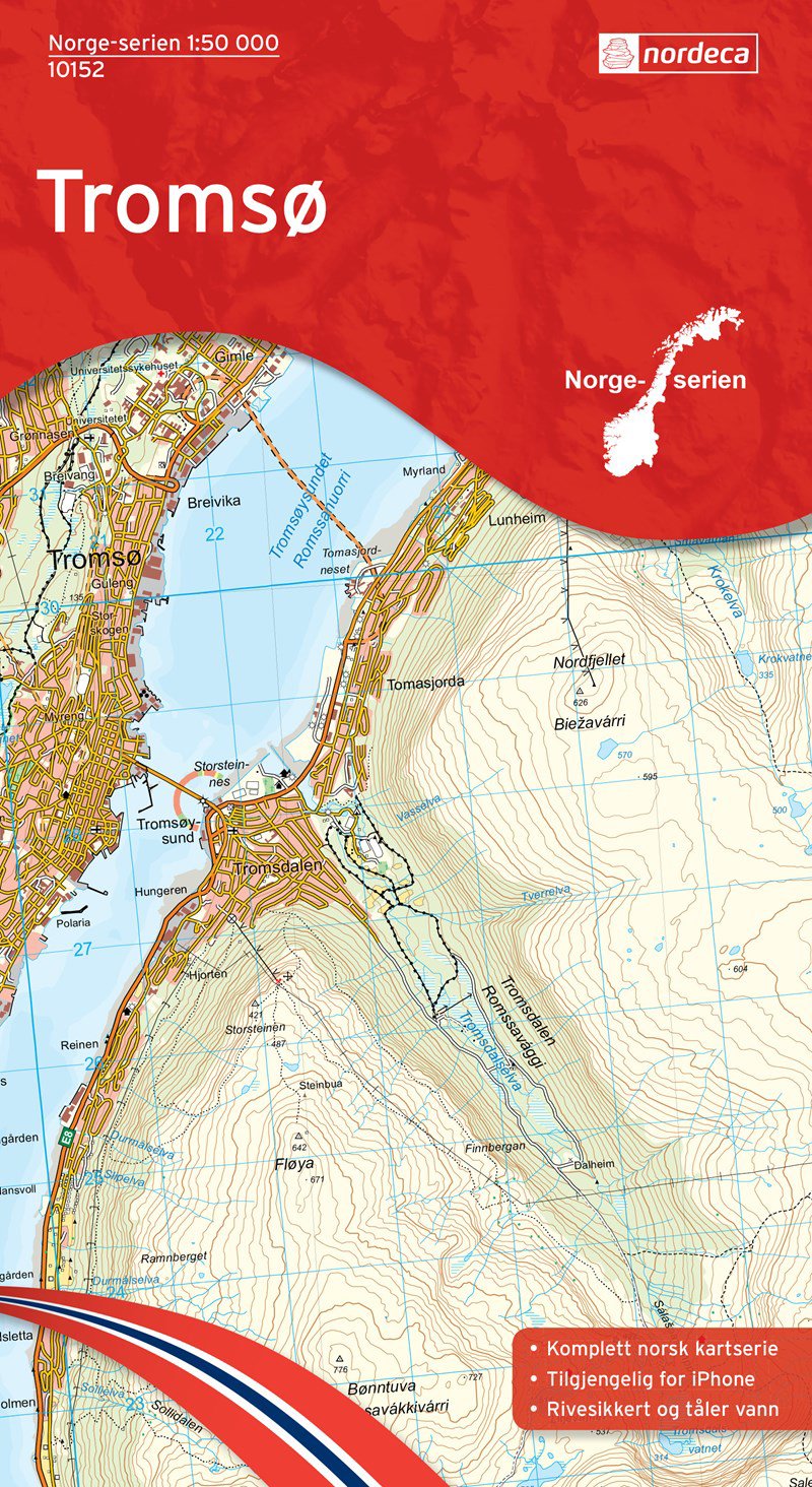 Bilde av Kart Norge-serien 1:50 000kartblad 10152