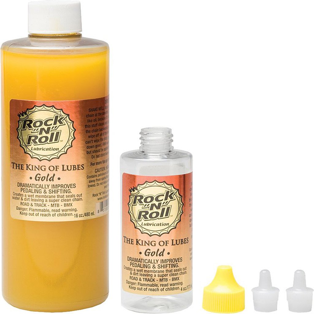 Bilde av Rock "n" Roll Gold Chain Lube 480mlstor Flaske Complete Kit