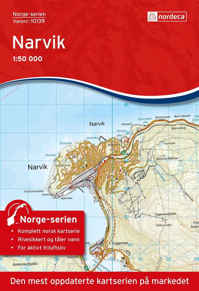 Bilde av Kart Norge-serien 1:50 000kartblad 10139