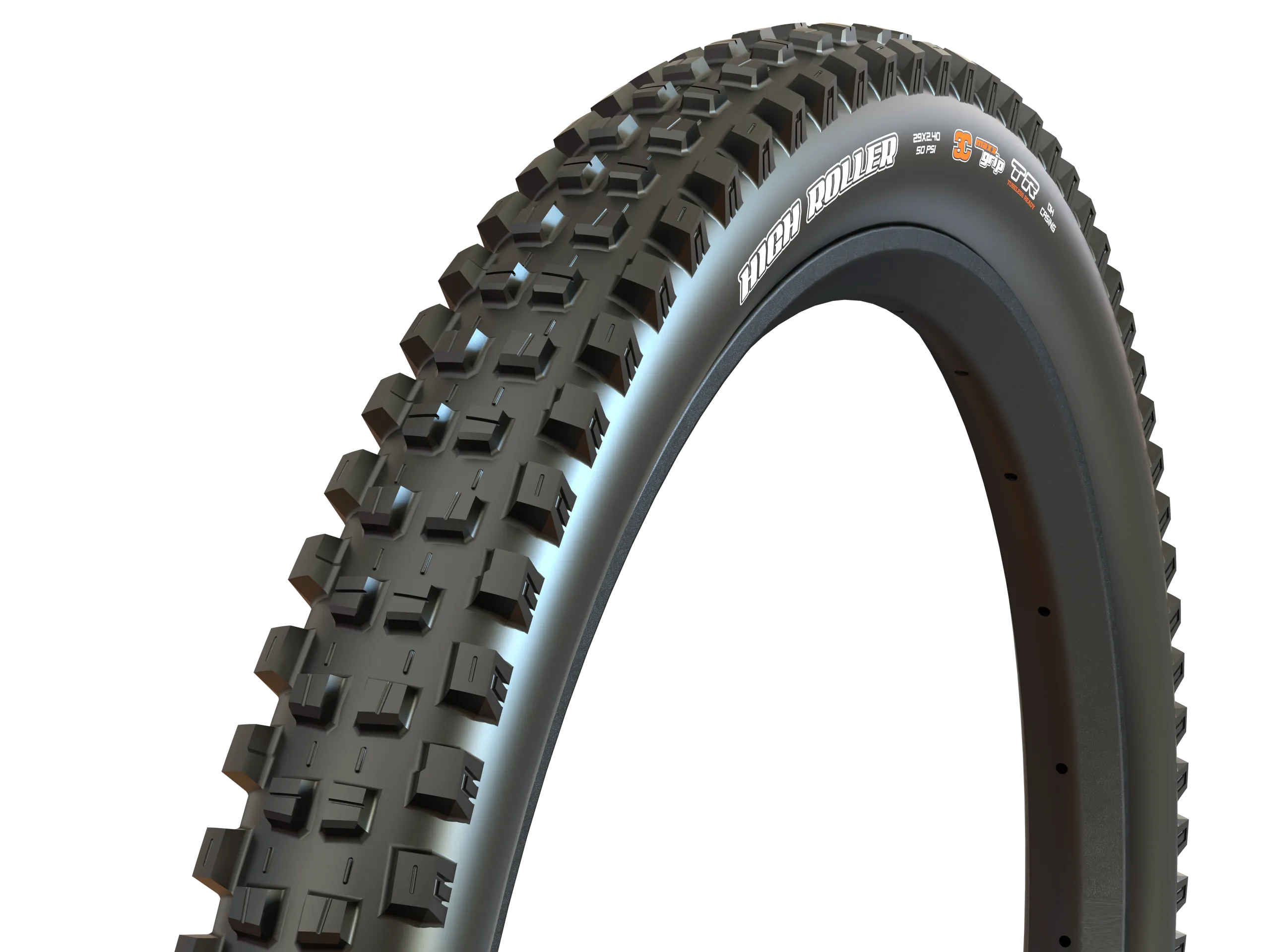 Maxxis High Roller WT TR EXO+ Dekk 27.5 27.5x2.40, E25, 60TPI, 1110g, MaxxGrip