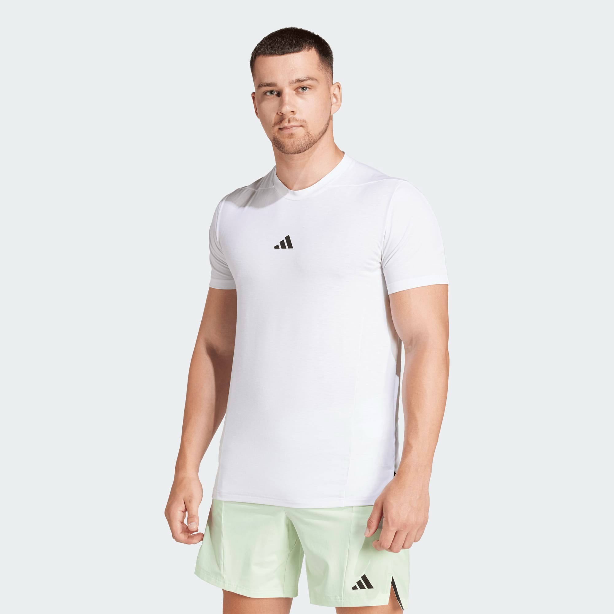 Adidas Designed For Training Workout Tee white M