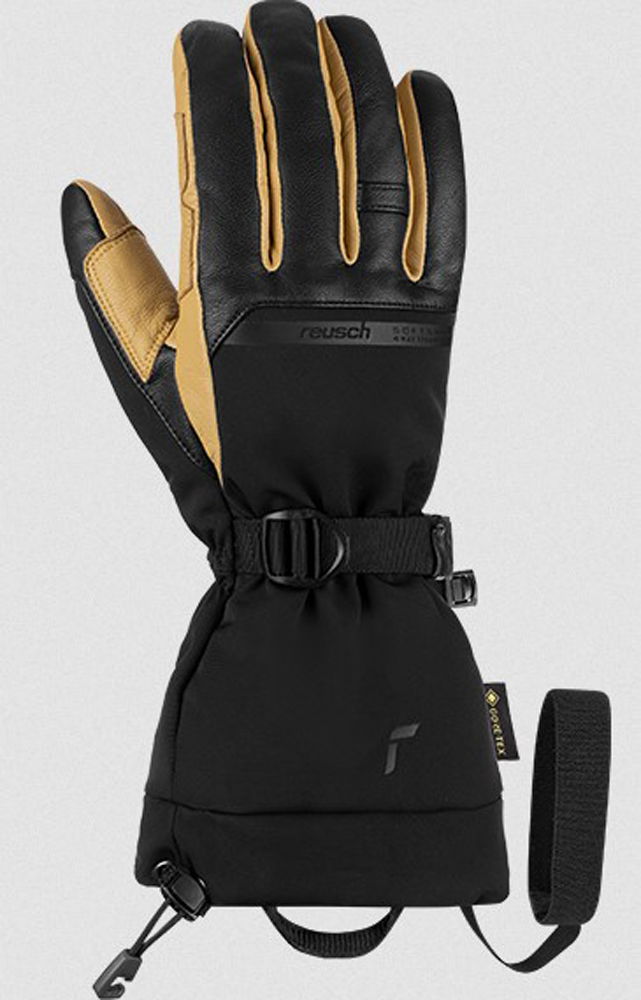 Reusch Discovery GTX TOUCH-TEC™ black/camel 7,5